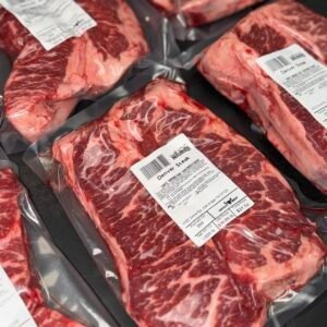 Bryant Beef Denver steaks vacuum sealed and ready for pickup